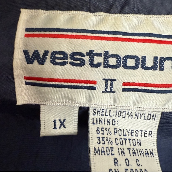 Vintage Westbound Windbreaker Jacket – 90s Plaid Paisley Track Jacket, Size 1X - Picture 5 of 12